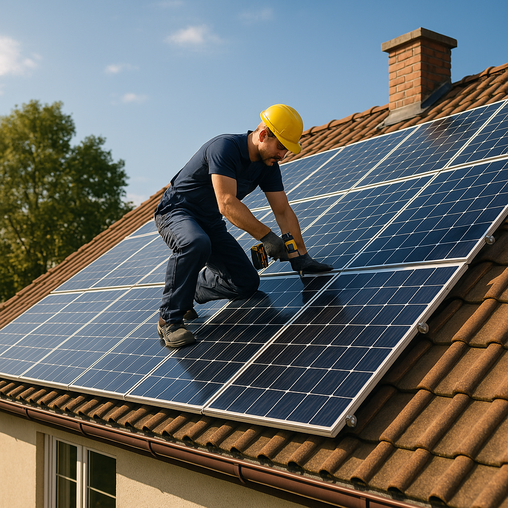 Installation panneaux solaires maison - installation solaire